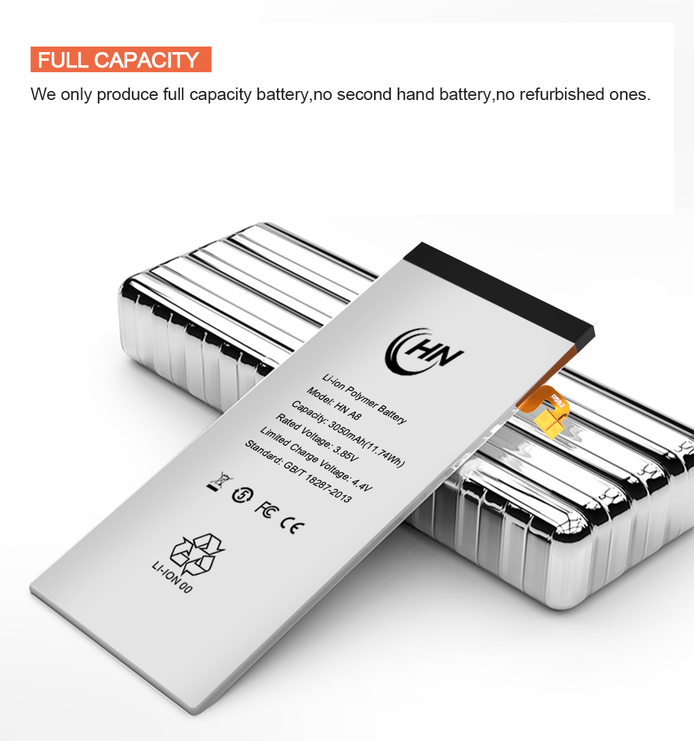 FULL CAPACITY a8 battery