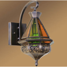 Lampe murale Lanterne en laiton marocaine (L1107-1S)