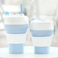 Tasse se pliante de silicone, Portable fait sur commande d&#39;approvisionnement en usine de tasse de voyage de café