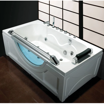 Whirlpool ванна с угловой угловой дренаж для ванны для душа ванны
