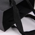 LOGO Hot Stamping Embossed Black Paper Bag