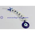 Seven colorful elephant evil eye wall decoration