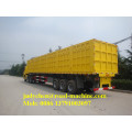 80ton 3 alxes side dump semi trailer