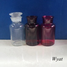 250ml Colored Glass Reagent Bottle Painted Laboratory Glass Bottle with Lid