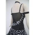 Black latin dance dress