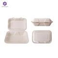 Almuerzo desechable degradable Bento Cardboard Cardboard Lunch Box Plato de papel Microondas Plato de papel Restaurante Suministros Suministros Tamaño personalizado