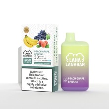 Lana Bar 5000 Peach Grape Banana Vape