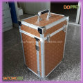 Сильный Золотой цвет ABS поверхности профессиональной Rolling Makeup Artist Case (SATCMC023)