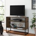 Horizontal Wood Bookcase metal frame design