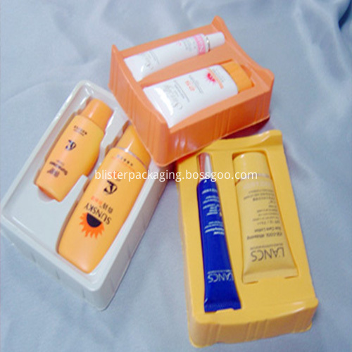 Flocking Plastic Cosmetic Tray Packing