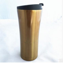 Made in China 16oz 304 Stainless Steel Double Wall Embossing Tumbler with Lip PP