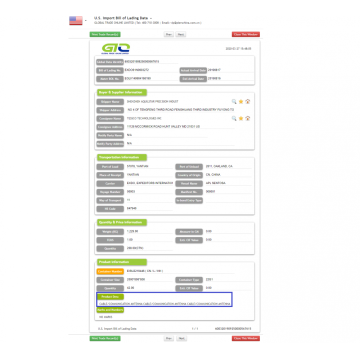 US-Import-B / L-Daten für Kommunikationskabel