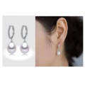 Boucle d&#39;oreille de perle de fantaisie de mode AAA Boucle d&#39;oreille à perles d&#39;eau douce de 8 à 9 mm