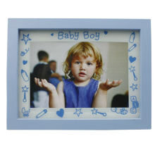 Baby 4x6inch Blue Plastic Photo Frame For Boy