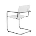 Mart Stam Fauteuil Cantilever en cuir Saddle S34