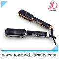 LCD Hair Straightener Brush with Ionic Function