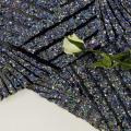 Funnel Sequins Embroidery On Poly Spandex Mesh Fabric