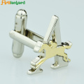 Men's Gold Cufflinks With Customized Design