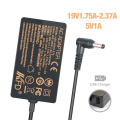 19V 2.37A 45W Adaptador de CA para Toshiba PA3822u-1aca PA3822e-1AC3