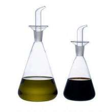 Clear Glass 2 in 1 Oil & Vinegar Storage Bottle Set for Kitchen Cooking