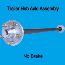 light trailer axle shaft unbraked