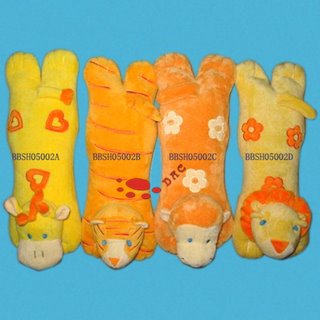 cartoon colourful plush long cushion 