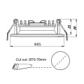 Integrated led downlight tilt