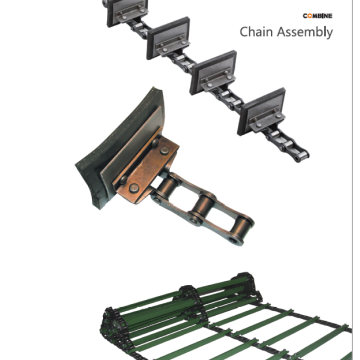 Combine a colheita de colheita agrícola de aço agrícola, cadeia de rolos transportadores