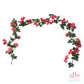 Artificial garden fence hanging plants flower rose