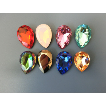 Multi-Color Point Back K9 Rhinestones Pendant