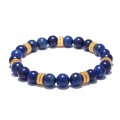 Blue Stone Lapis Lazuli Energy Stone Bead Bracelet