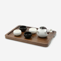 Natural  Rectangle Black Walnut Wooden Tray