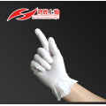 Одноразовые белые виниловые перчатки