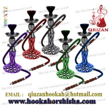 Mittlere Shisha mit Pfau Schwanz Muster Vase