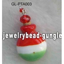 Italy flag shape lampwork perfume bottle