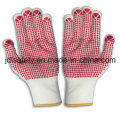 Nylon Machine Knitting Glove with PVC Dots Palm (S5103)