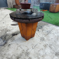 Bourgeur de bois Corten Steel Fire Pit BBQ Grill