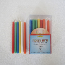 judaica candles on flambeaux