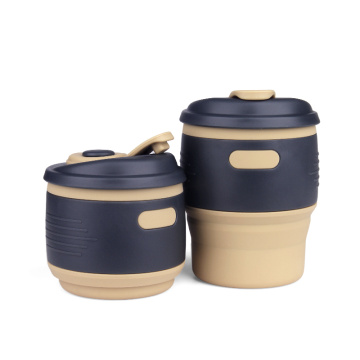 Tasse de voyage pliable de silicone sans BPA