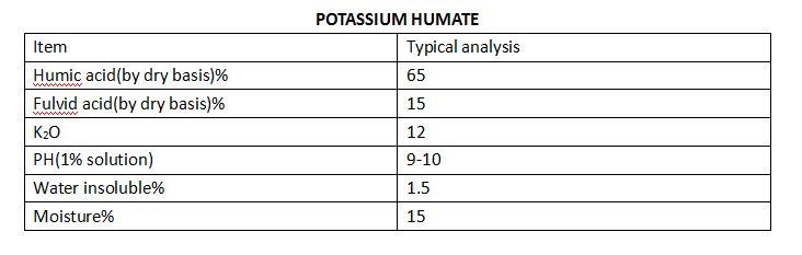 Potassium Humate-Water Soluble Humic Acid With Potassium