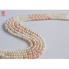 7-8-9mm Mixed Color Freshwater Pearl Necklace (ES147-8)