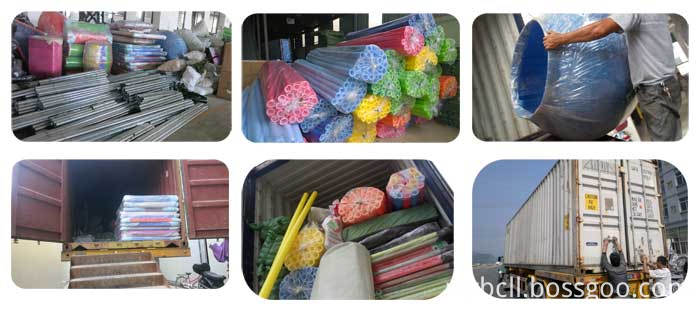 Packing of indoor playground equipment