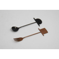 Customized Black PVD Coating coffee Spoon Fork set