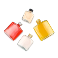 50ml Flat Square Glass Bottle With Aluminum Cap