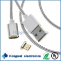 Cargador de sincronización y datos 2 In1 cable USB magnético para Anfroid / iPhone ISO