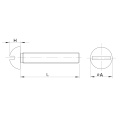 Tornillo de máquina estándar accionamiento ranurado BS450 R Cabeza