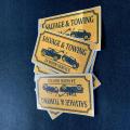 Custom full color print Salvage&Towing magnet car sticker