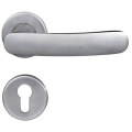 Polished Stainless Steel Solid Lever Door Handle