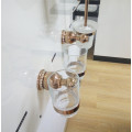 Rose gold Wall Mounted Bathroom Double Tumbler Holder