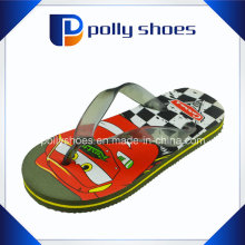 New Design Fashion Children Printed PE Flip Flops